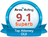Average rating 9.1 Superb Top Attorney DUI